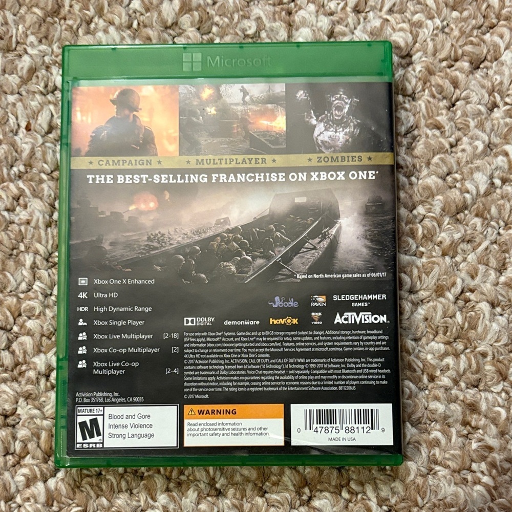 Call of Duty WWII Xbox One Game​​ - Picture 4 of 4